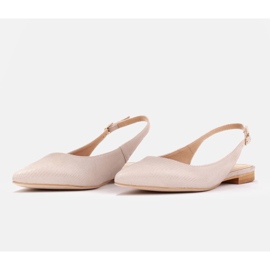 Marco Shoes Sandalias de ante natural en beige 1965P-103-1 4