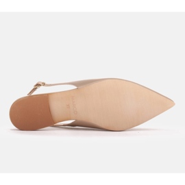 Marco Shoes Sandalias de piel natural en color dorado 1965P-1232-1 beige 4