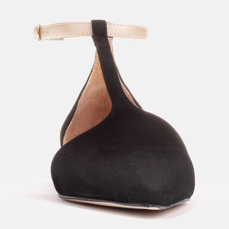 Marco Shoes Sandalias de ante con pulsera en el tobillo negro 2