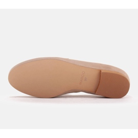 Marco Shoes Mocasines con adorno dorado beige 7