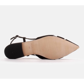 Marco Shoes Sandalias de ante y material transparente negro 6