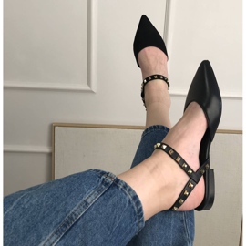 Marco Shoes Sandalias negras con tachuelas negro 10