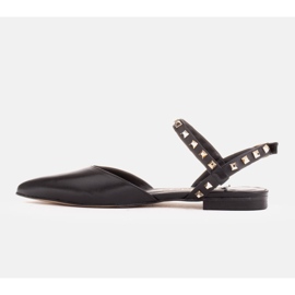 Marco Shoes Sandalias negras con tachuelas negro 4