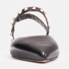 Marco Shoes Sandalias negras con tachuelas negro 9