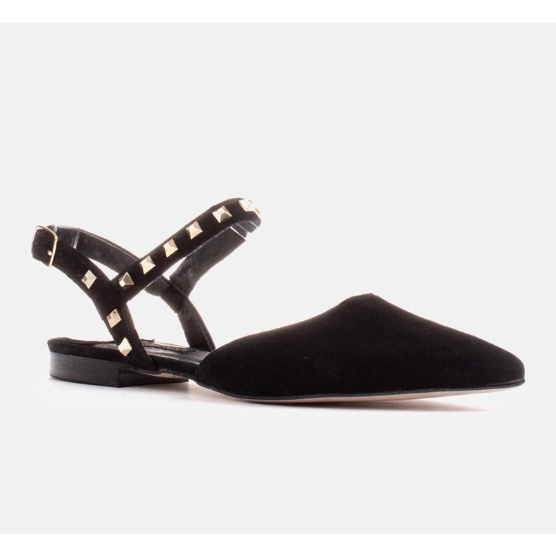 Marco Shoes Sandalias negras con tachuelas negro 1