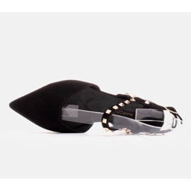 Marco Shoes Sandalias negras con tachuelas negro 5