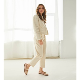 Marco Shoes Mocasines con flecos decorativos beige rosa 1