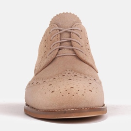 Marco Shoes Zapatos con perforación decorativa beige 2