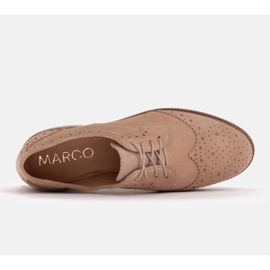 Marco Shoes Zapatos con perforación decorativa beige 4
