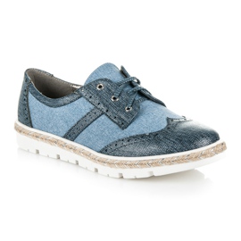 Zapatos con cordones KYLIE azul 1