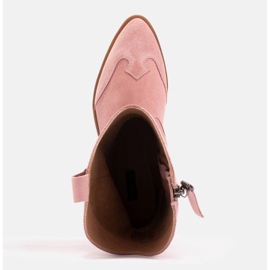 Marco Shoes Botas rosa de ante natural rosado 5