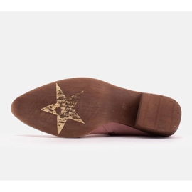 Marco Shoes Botas rosa de ante natural rosado 4