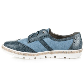 Zapatos con cordones KYLIE azul 2