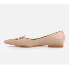Marco Shoes Bailarinas con lengua decorativa beige 3