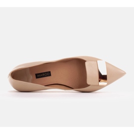 Marco Shoes Bailarinas con lengua decorativa beige 6