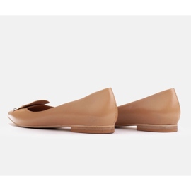 Marco Shoes Bailarinas con lengua decorativa beige marrón 5