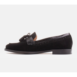 Marco Shoes Mocasines con flecos decorativos negro 3