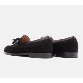 Marco Shoes Mocasines con flecos decorativos negro 7