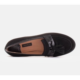Marco Shoes Mocasines con flecos decorativos negro 5