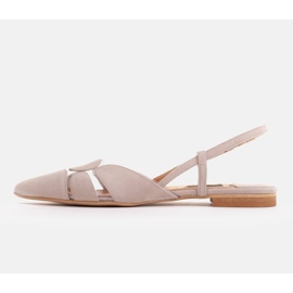 Marco Shoes Sandalias de ante y material transparente beige 7