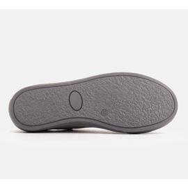 Marco Shoes Zapatillas hechas de tela plateada interesante. plata gris 6