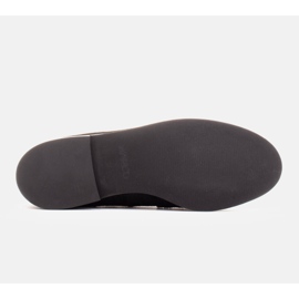 Marco Shoes Mocasines, piel natural con pelo negro 7