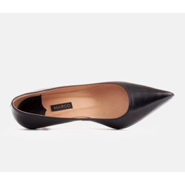 Marco Shoes Elegantes stilettos con tacón bajo negro 3