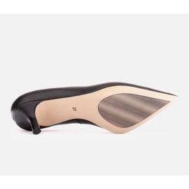 Marco Shoes Elegantes stilettos con tacón bajo negro 4
