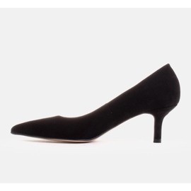 Marco Shoes Elegantes stilettos con tacón bajo negro 3