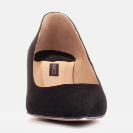 Marco Shoes Elegantes stilettos con tacón bajo negro 2