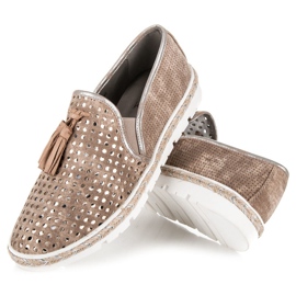 Kylie Alpargatas caladas slipony marrón 3