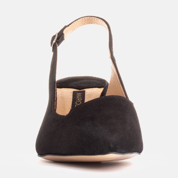 Marco Shoes Sandalias confeccionadas en delicada ante natural negro 1