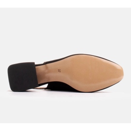 Marco Shoes Sandalias de tacón con adorno plano negro 6