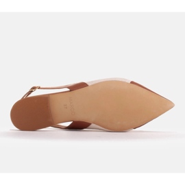 Marco Shoes Sandalias en combinación de piel natural y tejido beige 6