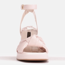 Marco Shoes Sandalias plataforma rosa empolvado beige rosado 5