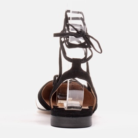 Marco Shoes Sandalias con tira atada beige negro 2