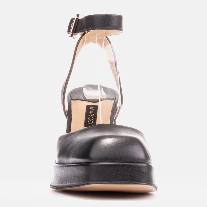 Marco Shoes Sandalias en una plataforma elevadora negro 2