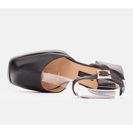 Marco Shoes Sandalias en una plataforma elevadora negro 4