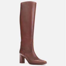 Marco Shoes botas altas clasicas marrón 4