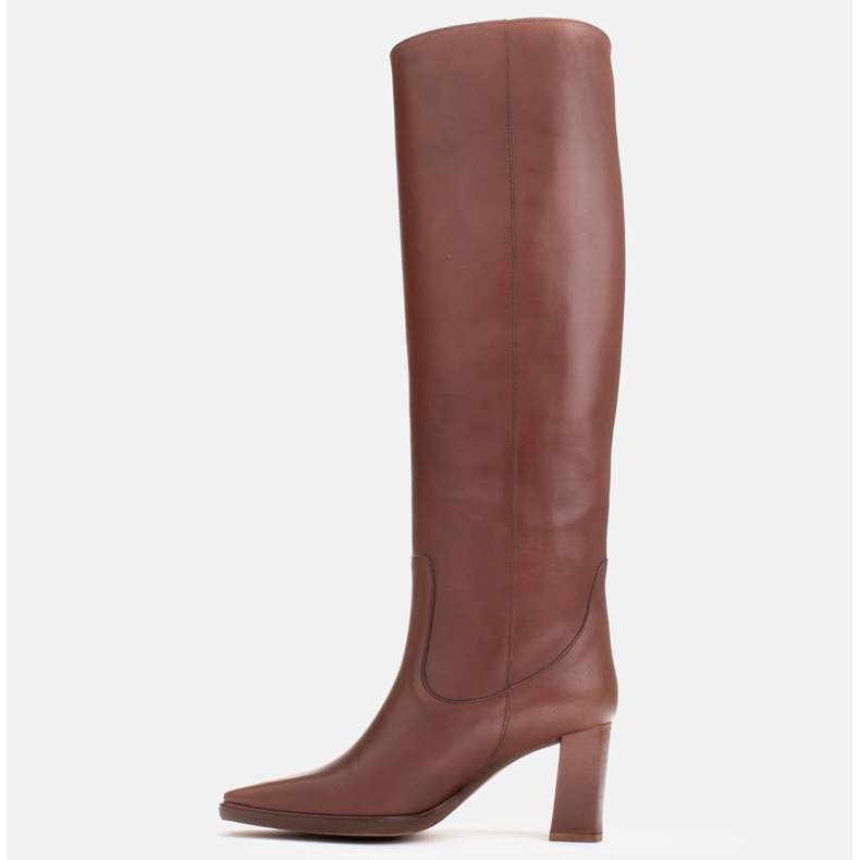 Marco Shoes botas altas clasicas marrón 1