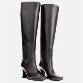 Marco Shoes botas altas clasicas negro 2