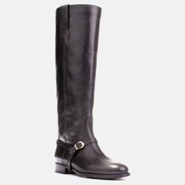 Marco Shoes Botas de montar con pulsera en el tobillo negro 1