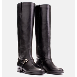 Marco Shoes Botas de montar con pulsera en el tobillo negro 6