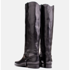 Marco Shoes Botas de montar con pulsera en el tobillo negro 3