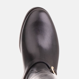 Marco Shoes Botas de montar con pulsera en el tobillo negro 5
