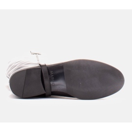 Marco Shoes Botas de piel para pantorrilla ancha negro 6