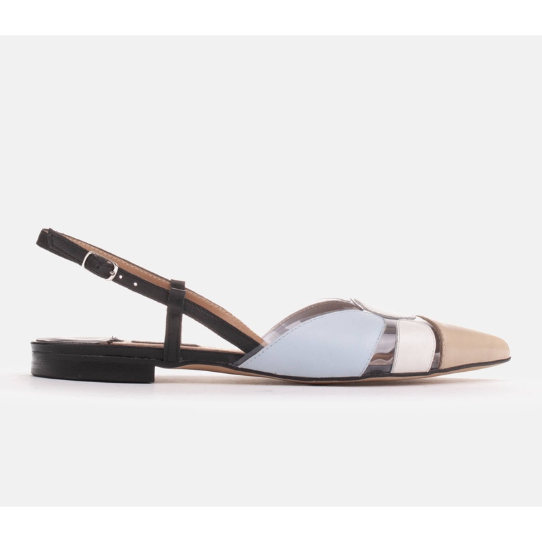 Marco Shoes Sandalias de colores con material transparente beige negro azul 1