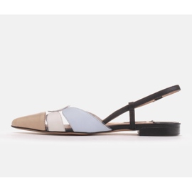 Marco Shoes Sandalias de colores con material transparente beige negro azul 3