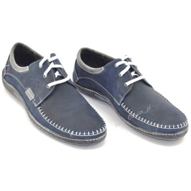 Mario Pala Zapatos hombre 539 azul marino 1