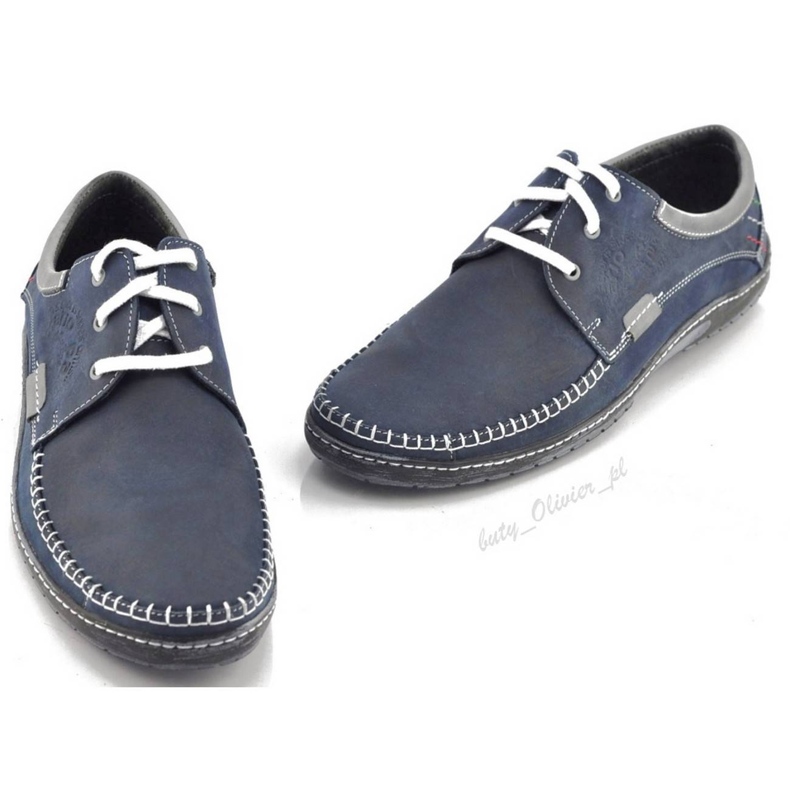Mario Pala Zapatos hombre 539 azul marino 3